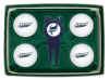 Akron Zips 4 Ball Divot Tool Golf Gift Set