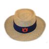 Auburn Tigers Straw Gambler Hat