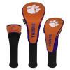 Clemson Tigers Nylon Graphite Golf Set of 3 Headcovers