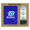 DePaul Blue Demons Embroidered Golf Gift Set
