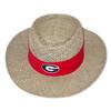 Georgia Bulldogs Straw Gambler Hat