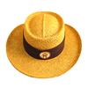 Illinois Illini Straw Gambler Hat