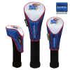 Kansas Jayhawks Nylon Graphite Golf Set of 3 Headcovers