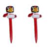 Louisville Cardinals Set of 2 Mascot Golf Tees