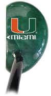 Miami Hurricanes Mallet Golf Putter
