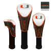 Miami Hurricanes Nylon Graphite Golf Set of 3 Headcovers