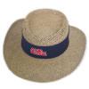 Mississippi Rebels Straw Gambler Hat