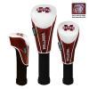 Mississippi State Bulldogs Nylon Graphite Golf Set of 3 Headcovers