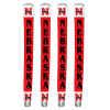 Nebraska Cornhuskers C-Thru 4-Pk Golf Grips