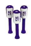 Northwestern Wildcats Graphite Golf Headcovers