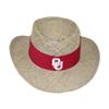 Oklahoma Sooners Straw Gambler Hat