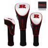 Rutgers Scarlet Knights Nylon Graphite Golf Set of 3 Headcovers