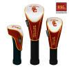 USC Trojans Nylon Graphite Golf Set of 3 Headcovers