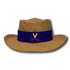 Virginia Cavaliers Straw Gambler Hat