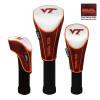 Virginia Tech Hokies Nylon Graphite Golf Set of 3 Headcovers