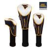 West Virginia Mountaineers Nylon Graphite Golf Set of 3 Headcovers