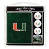 Miami Hurricanes Embroidered Golf Gift Set