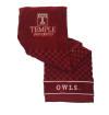 Temple Owls Embroidered Golf Towel
