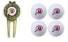 Utah Utes 4 Ball Divot Tool Golf Gift Set