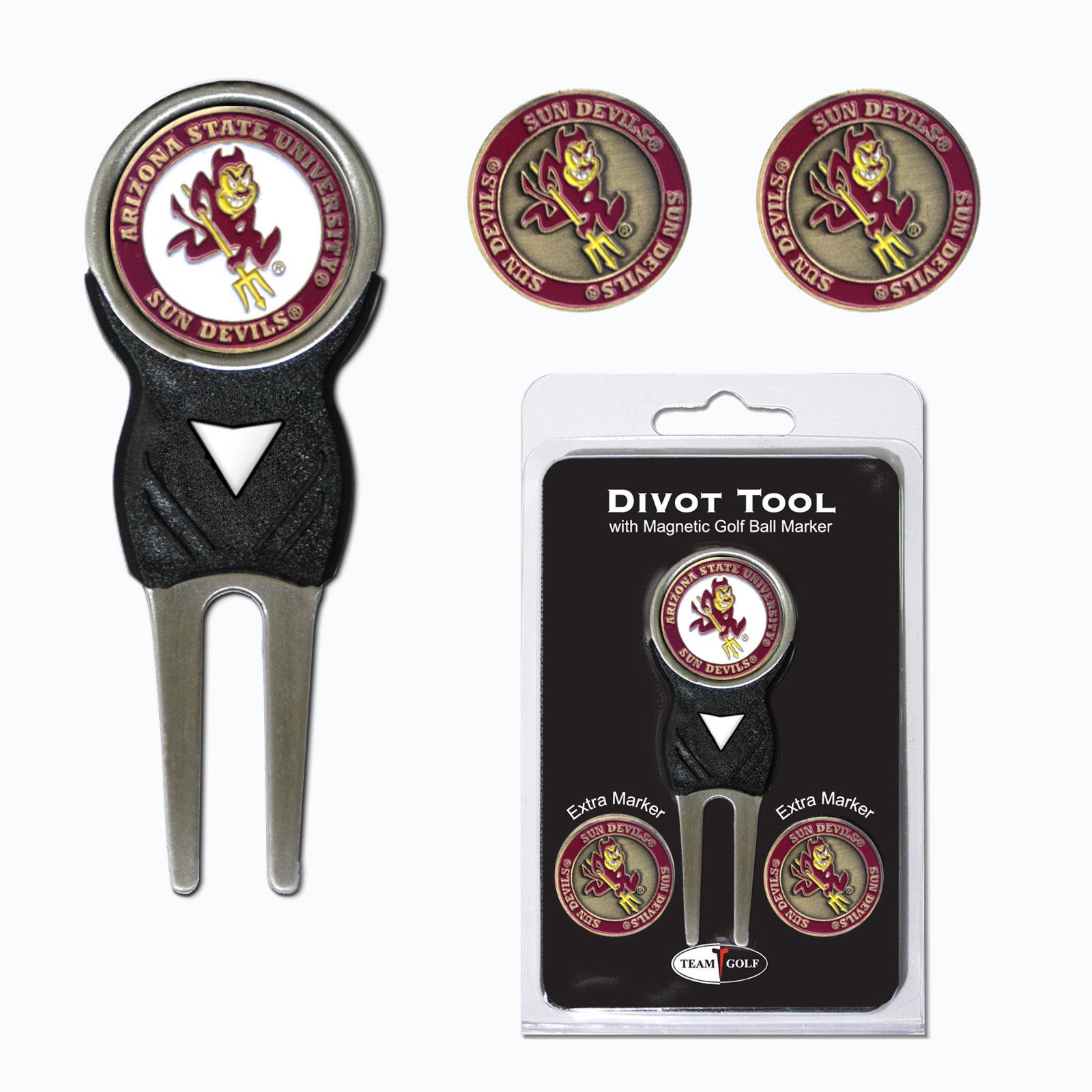 Ensemble cadeau de balles de Golf Arizona AZ State Sun Devils Hat Trick Divot Tool & Logo 